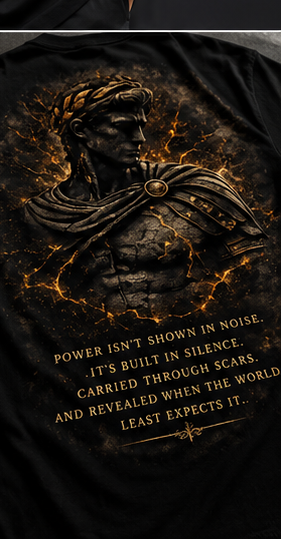 Power Built in Silence Oversized T-Shirt