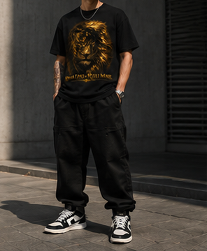 Roar Less Rule More Lion Graphic Unisex Standard Crew T-Shirt
