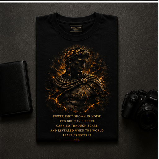 Silent Power Emperor Graphic Men Crew Neck T-Shirt