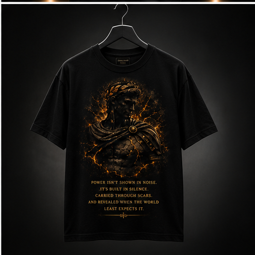 Silent Power Emperor Graphic Men Crew Neck T-Shirt