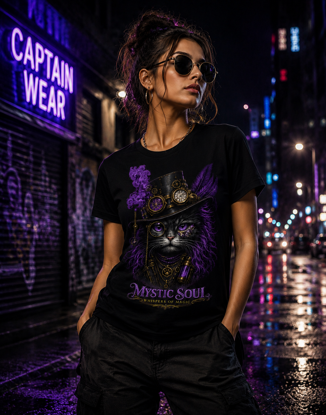 Mystic Soul – Purple Oracle | Premium Crew Neck T-Shirt