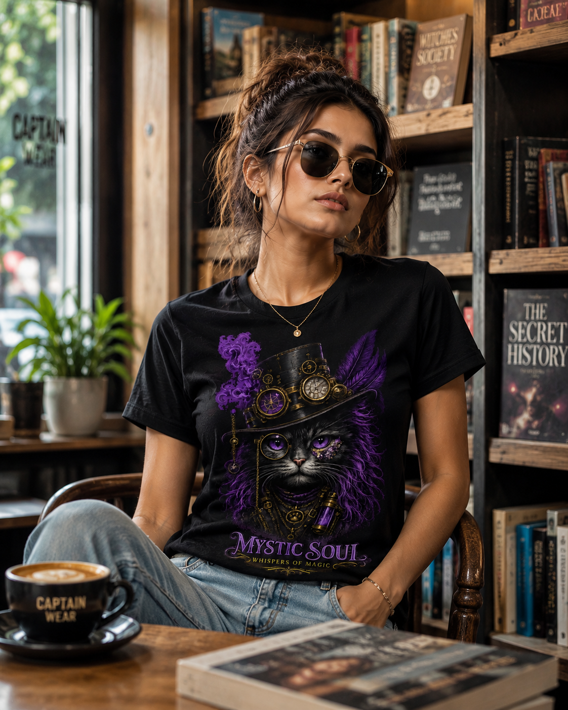 Mystic Soul – Purple Oracle | Premium Crew Neck T-Shirt