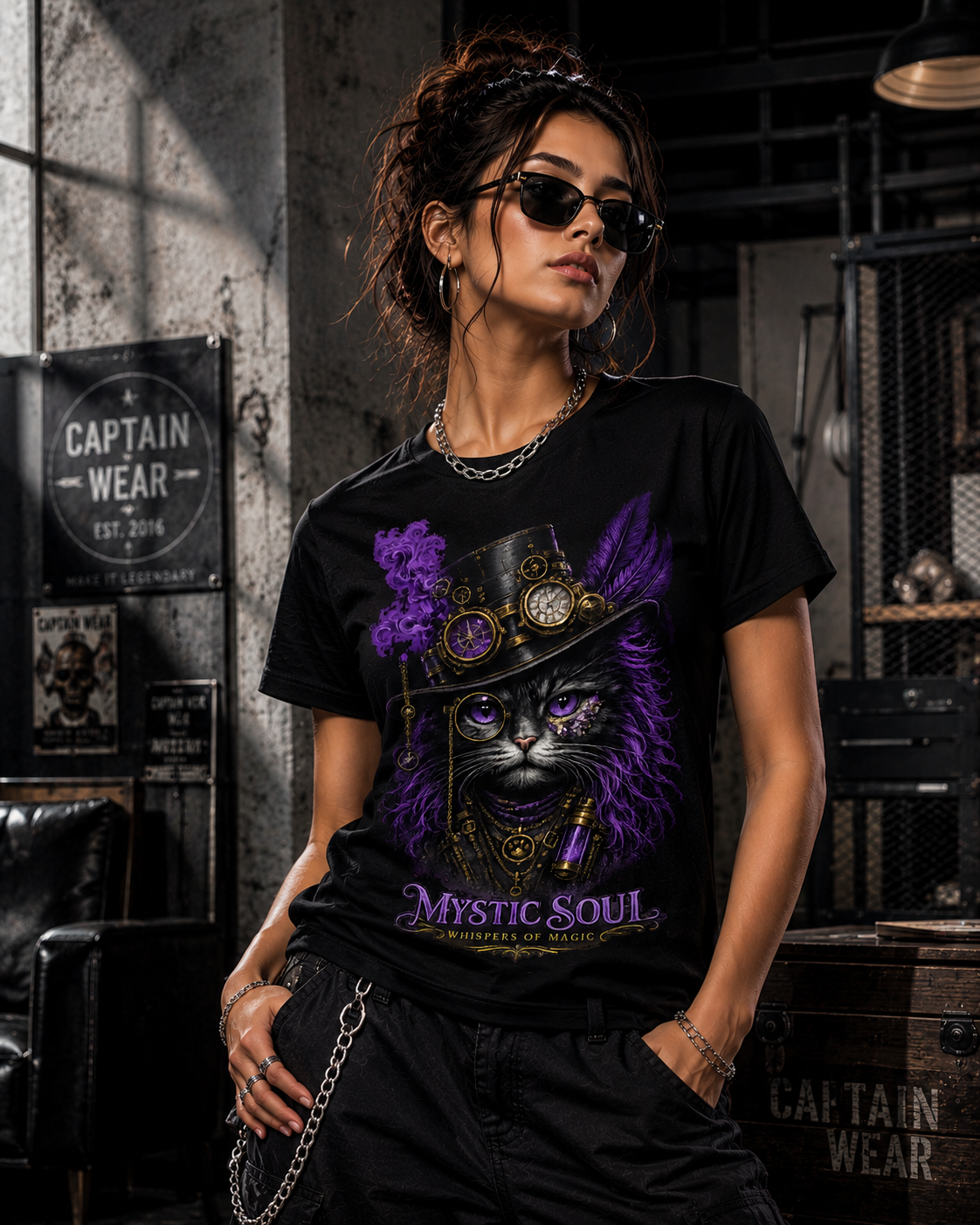 Mystic Soul – Purple Oracle | Premium Crew Neck T-Shirt